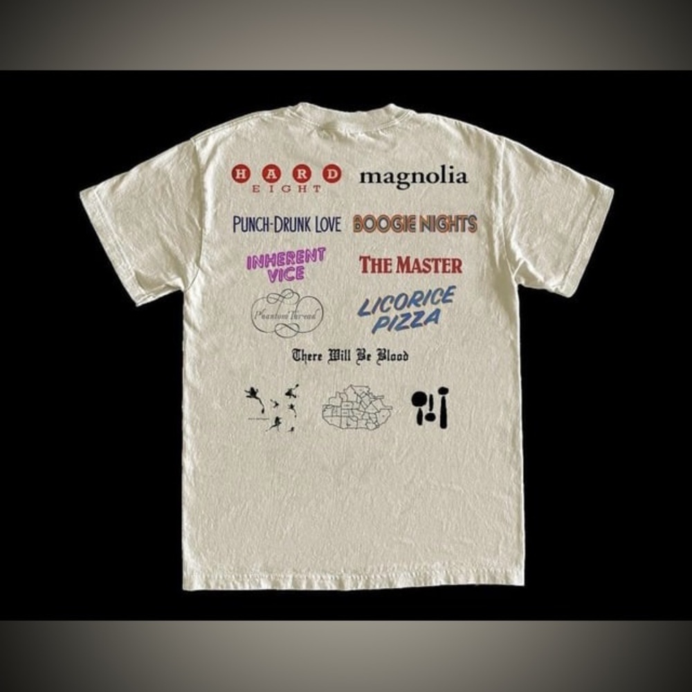 andafterthat Paul Thomas Anderson (Beige Creme T-Shirt) Criterion A24 Neon